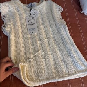 Zara Cream Knit Sweater
